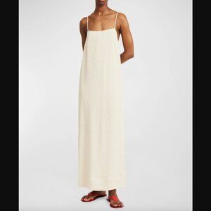BY MALENE BIRGER Almeena Crinkled Square-Neck Maxi Dress - 36 FR (4 US) - NEW